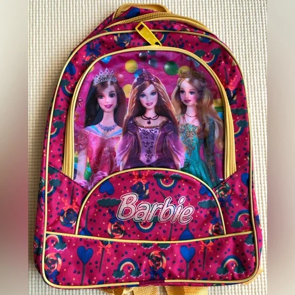 NEW Girls Kids Barbie Bag Backpack - Picture 1 of 12